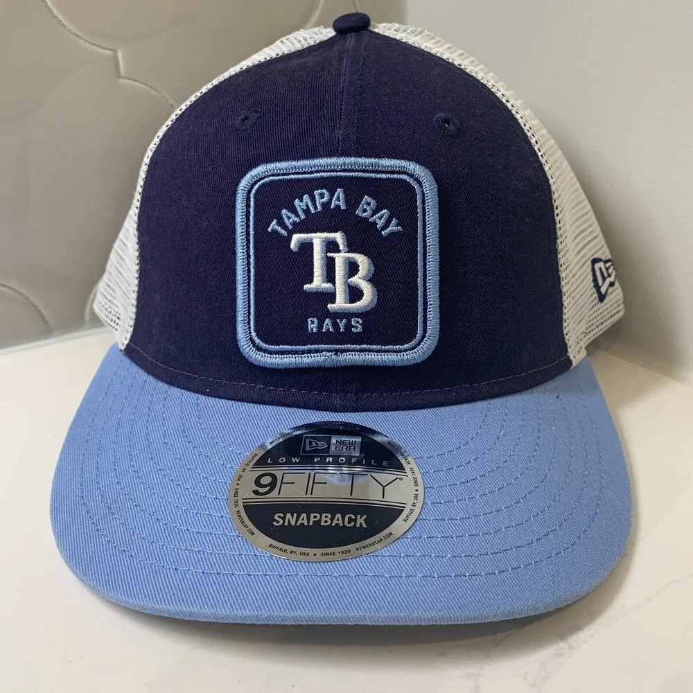 New Era Tampa Bay Rays 59FIFTY Low Profile Squared Adjustable Snapback Hat OSFM
